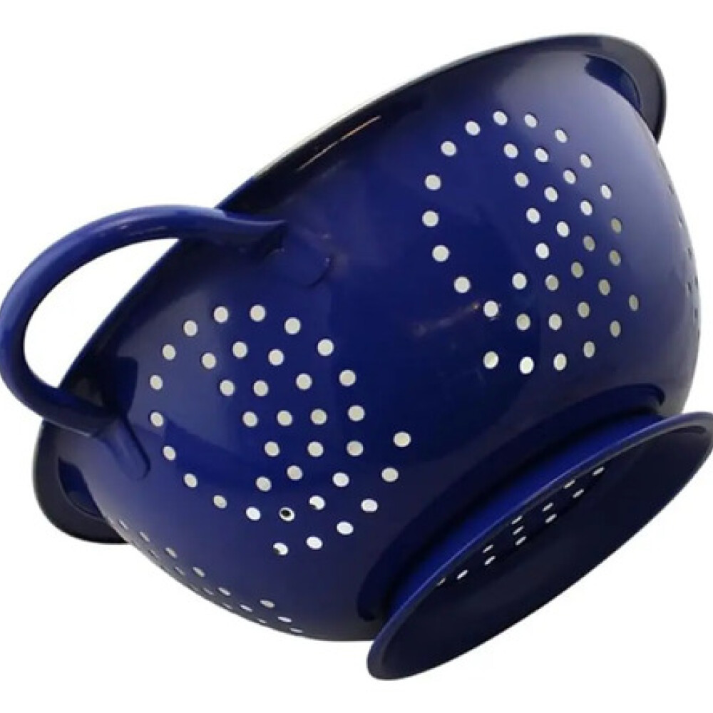 Colador acero inox 22 cm azul PRISMA Colador acero inox 22 cm azul PRISMA
