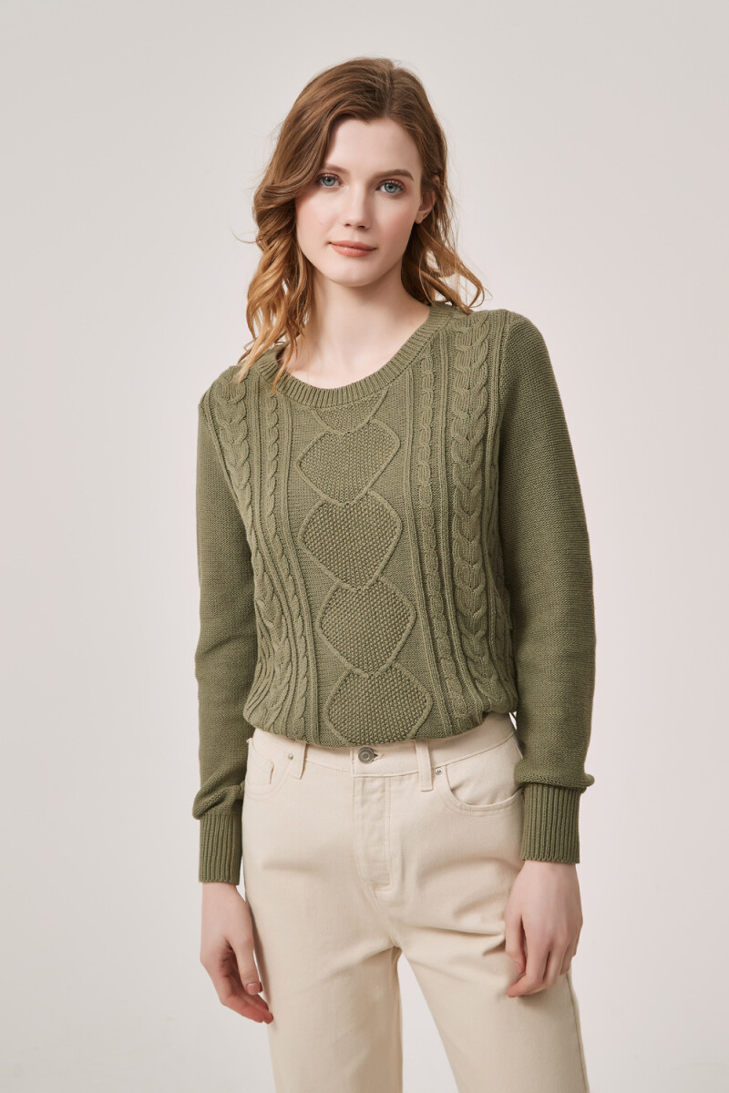Sweater Aspasia - Verde Seco 