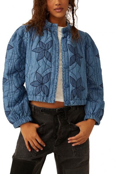 CAMPERA QUINN QUILTED Azul