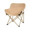 Silla de lona plegable con bolsillo lateral Beige