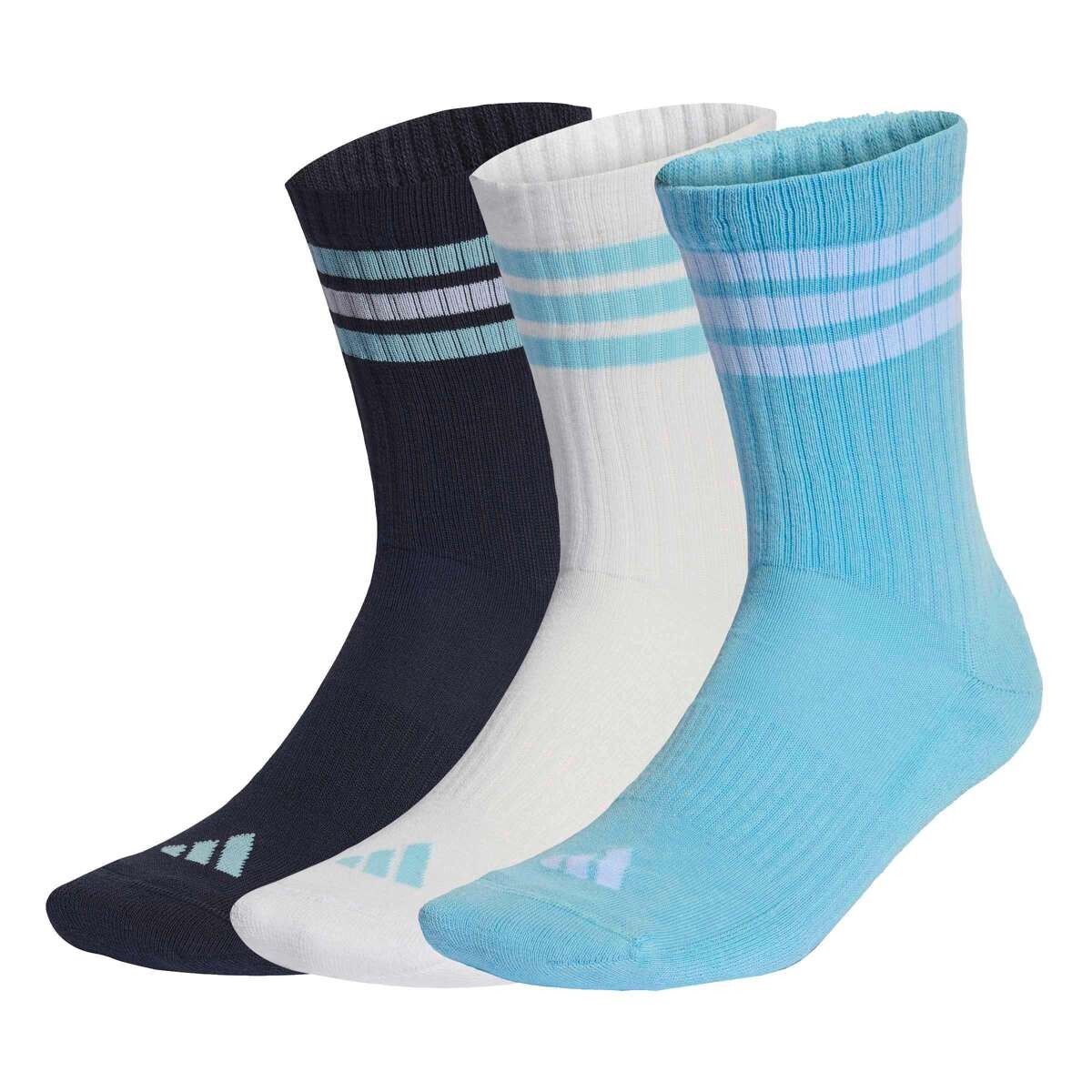 Medias Sportswear 3 Stripes 3 Pack Unisex - Azul 