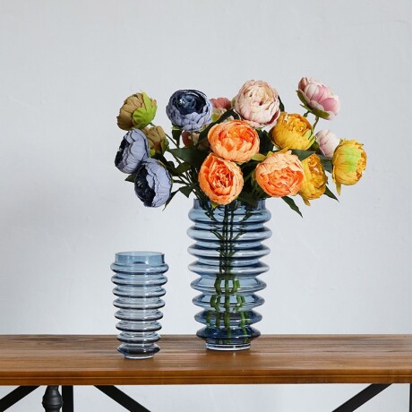 Florero Decorativo Vidrio Róterdam 20cm x Ø 21cm Florero Decorativo Vidrio Róterdam 20cm x Ø 21cm