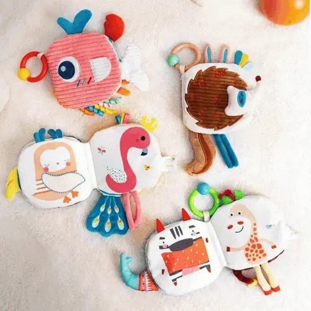 Libro tela textura animales SOFT erizo