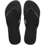 Sandalias Havaianas Slim Glitter II Mujer Negro/Negro