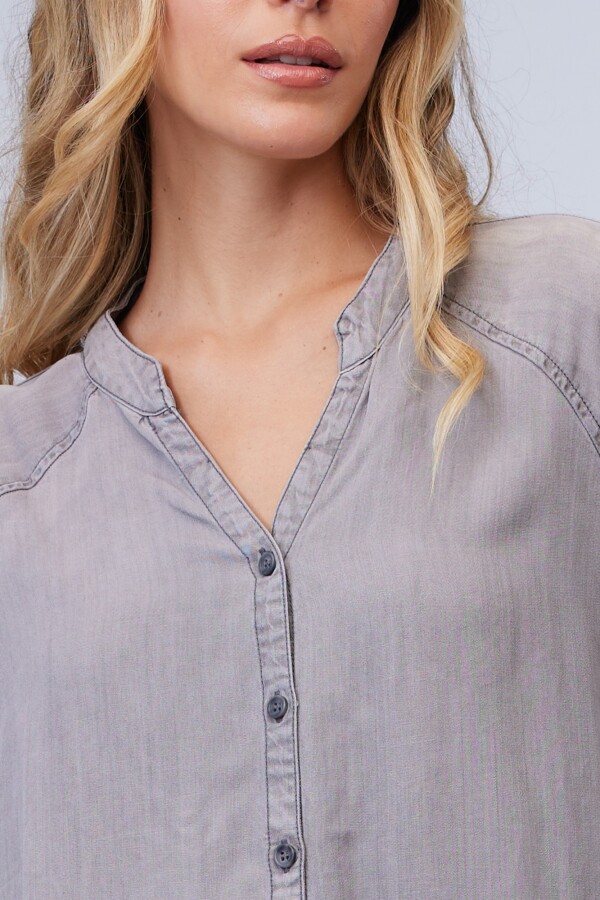Camisa Oversize Tencel GRIS