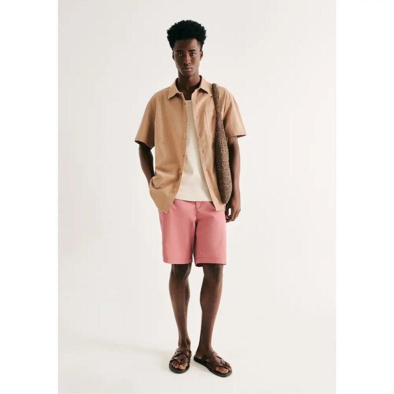 BERMUDA MASC ROSA CLARO