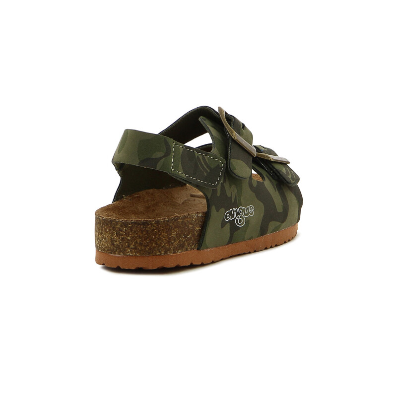 Sandalia Niño Angus Dos Tiras C/ Hebilla Camuflado