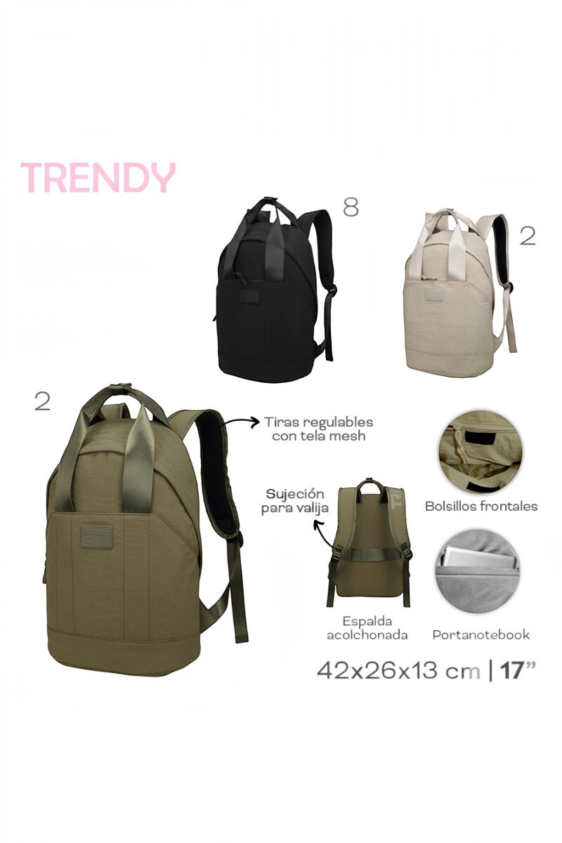 Mochila Moda Trendy Verde
