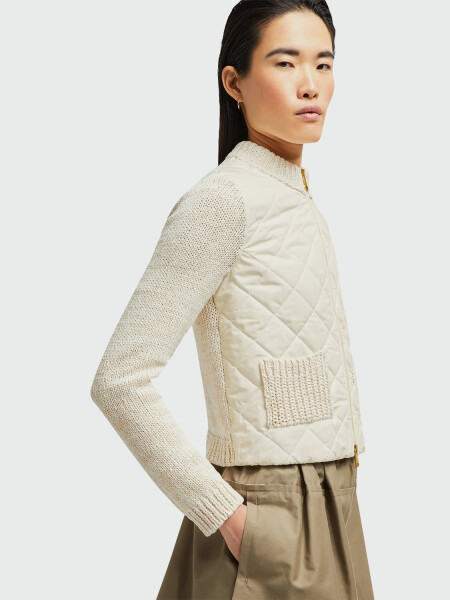 Sudadera de Algodón Tricot Blanco