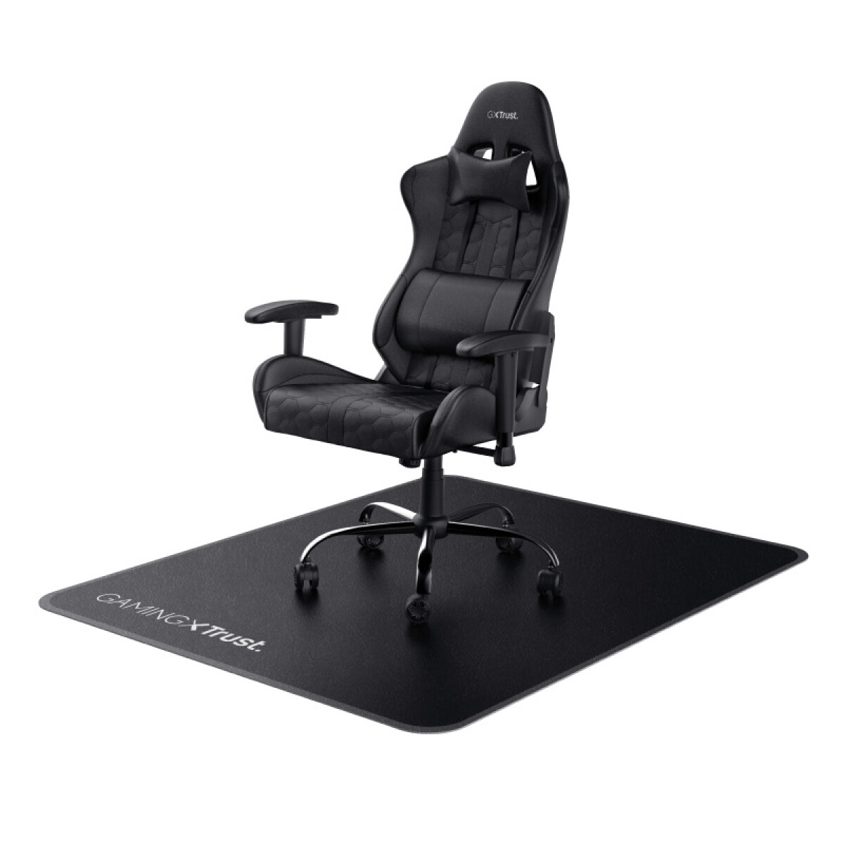 ALFOMBRA RECTANGULAR PARA SILLA GAMER TRUST 99 X 102 CM Negro