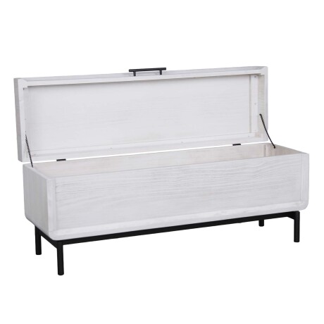 PIE DE CAMA C/BAUL MADERA BLANCO WESTBROOK