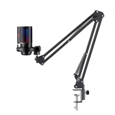 Microfono Havit PC series GK50 Pro negro USB para PC con brazo articulado Microfono Havit PC series GK50 Pro negro USB para PC con brazo articulado