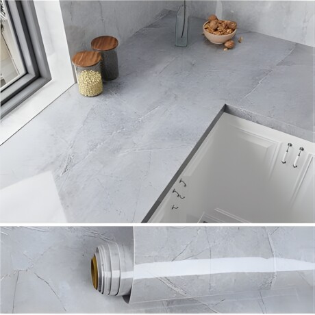 Vinilo Decoración Mesada Pared 60 Cm X 2m MARMOL GRIS