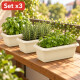 Set x3 Maceta rectangular 3 lts ARENA