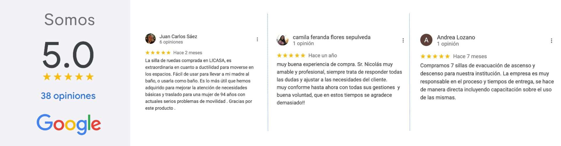 5 estrellas en comentarios de Google página 2