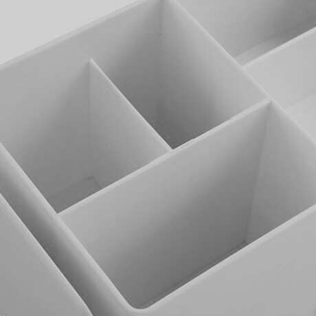 Organizador Multifunción Escritorio Oficina Hogar Accesorios Gris Claro