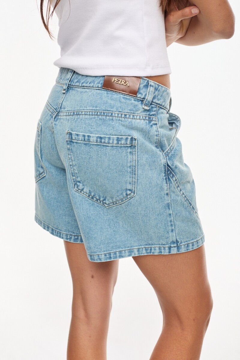 Short Pacific Celeste Washed