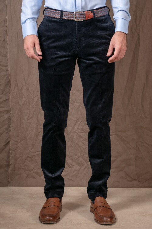 Pantalon Corduroy slim Azul Marino