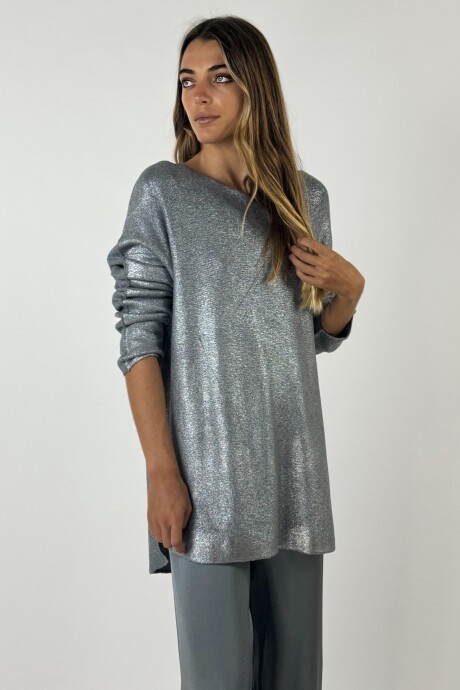 SWEATER CINZIA Plateado - Gris