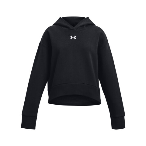 UA Rival Fleece Crop Hoodie-PPL BLK-001