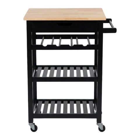 CARRITO P/SERVIR NEGRO C/RUEDITAS NEGRO 4NIV Unica