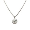 Dije Medalla Ángel de la Guarda-Plata 925-Piedra Nacar-CP3029 conpiedra