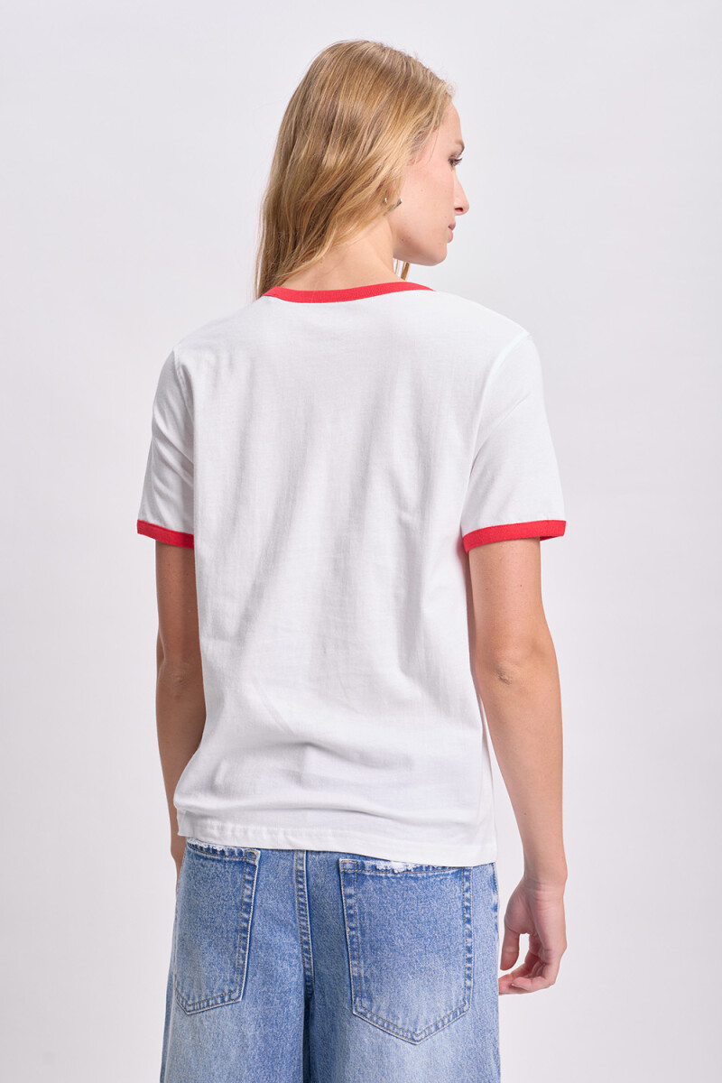 Remera estampada Mickey Blanco