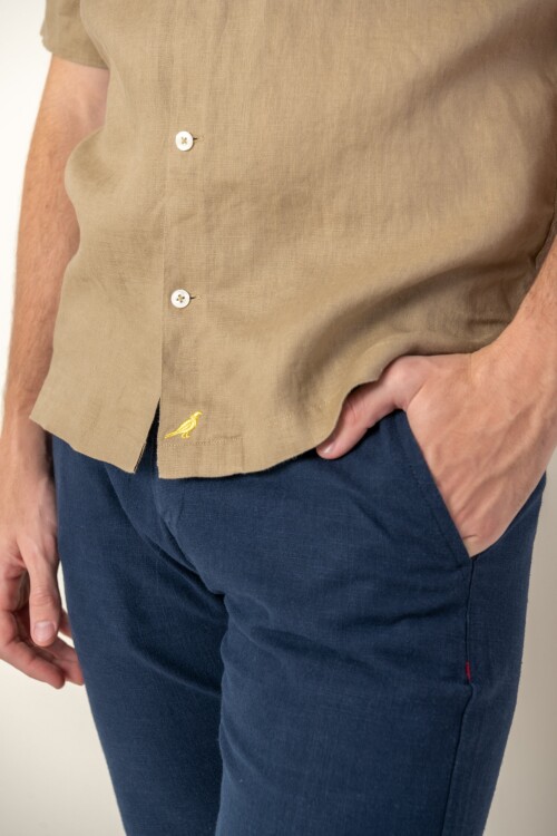 Hawaiana de Lino Tostado