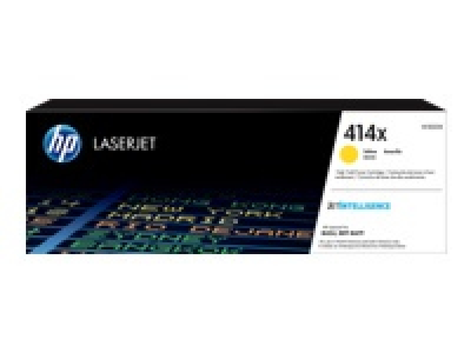 HP 414X - Alto rendimiento - amarillo - original - LaserJet - cartucho de tóner (W2022X) - para Color LaserJet Enterprise M455, 