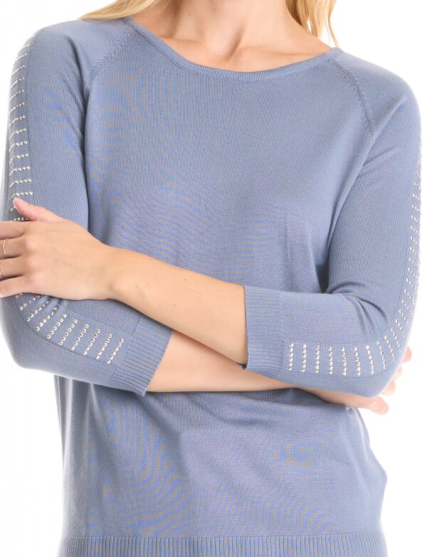 Buzo Tachas CELESTE OSCURO