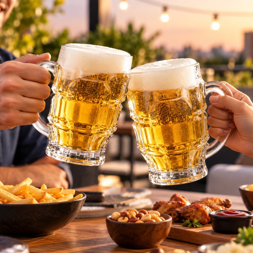 Set jarras cerveceras Hamburgo 538 ml x2 CRISTAR Set jarras cerveceras Hamburgo 538 ml x2 CRISTAR