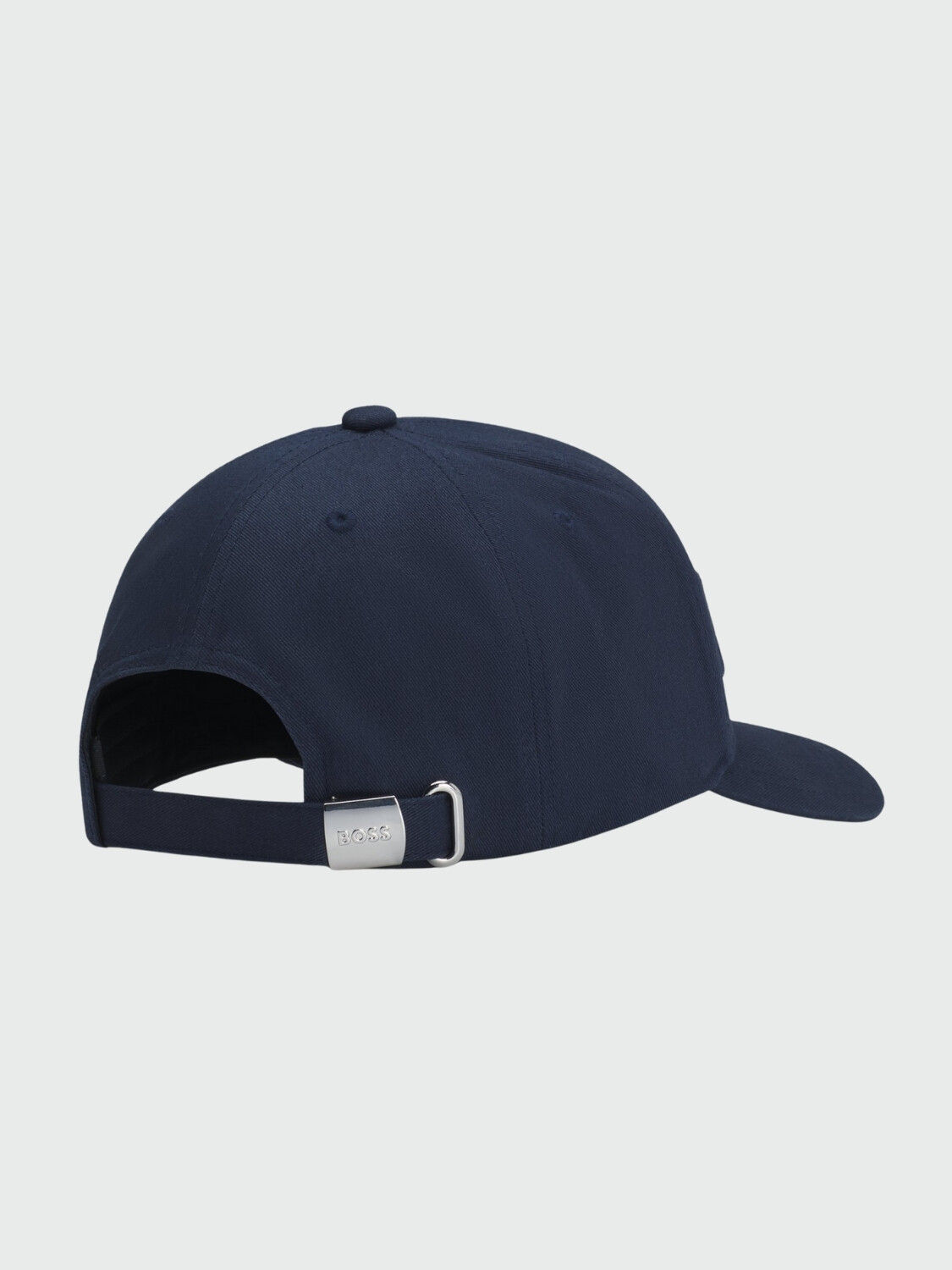 BOSS - Gorra de Sarga con Logo Azul Oscuro