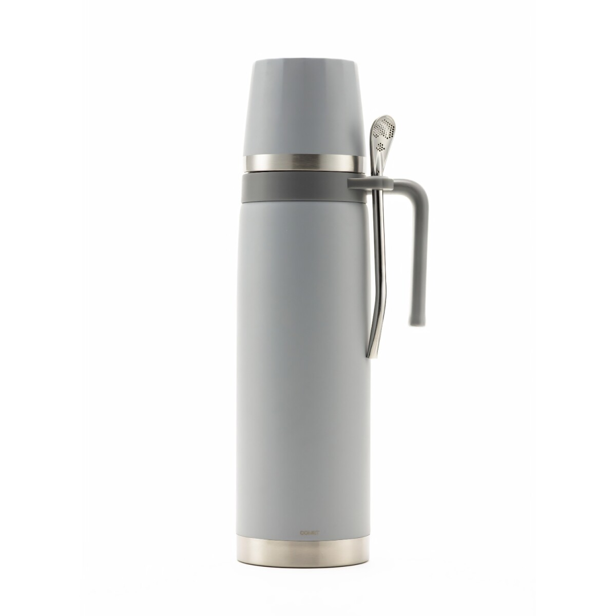Termo Comet tapa mate Capri 1 Lt + bombilla - Gris 