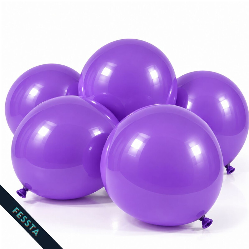 Globos Lisos x 50 Und / R12 Violeta