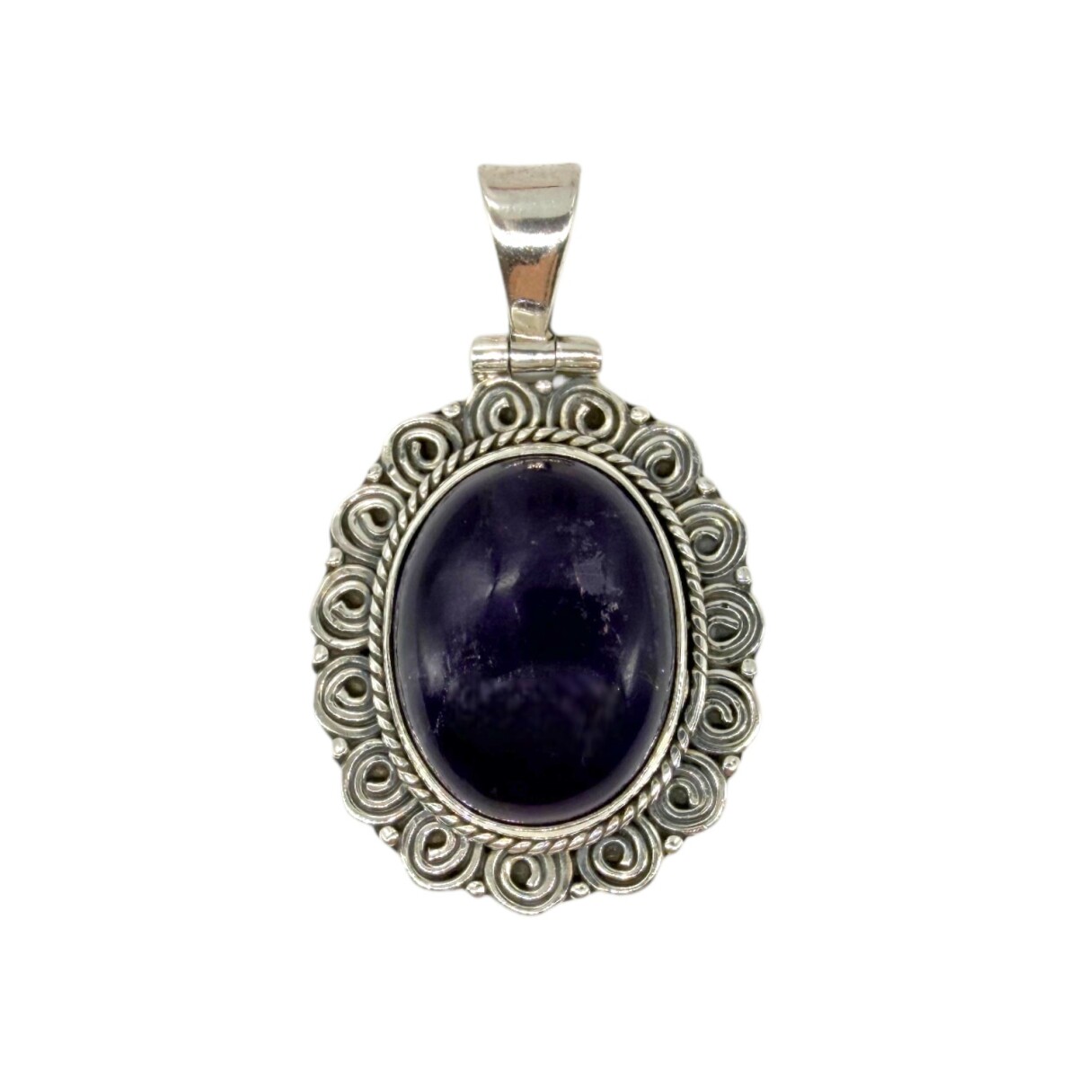 Dije Flor- Plata 925 - Amatista Imperial-CP4628 - conpiedra 