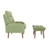 Butaca Nantes Con Puff Verde Butaca Nantes Con Puff Verde
