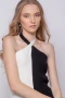 TOP CLEMENTINA Negro/Blanco