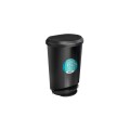 PAPELERA TACHO RESIDUOS 10 LITROS CON PEDAL NEGRO