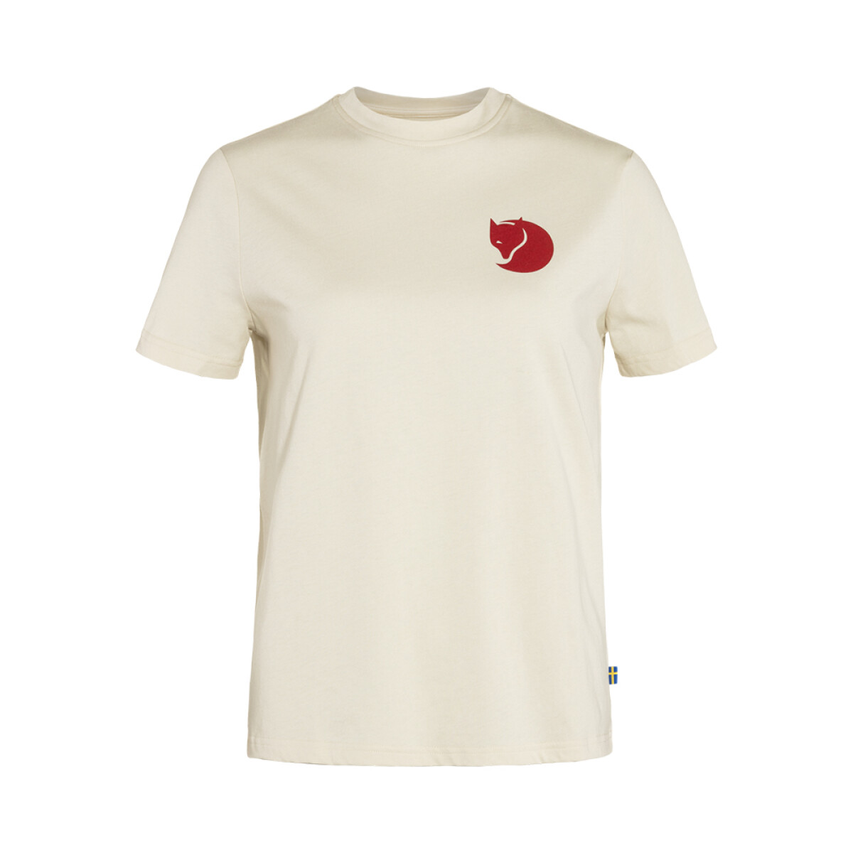 Polo Fjallraven Fox Boxy Logo Tee Mujer - Chalk White 