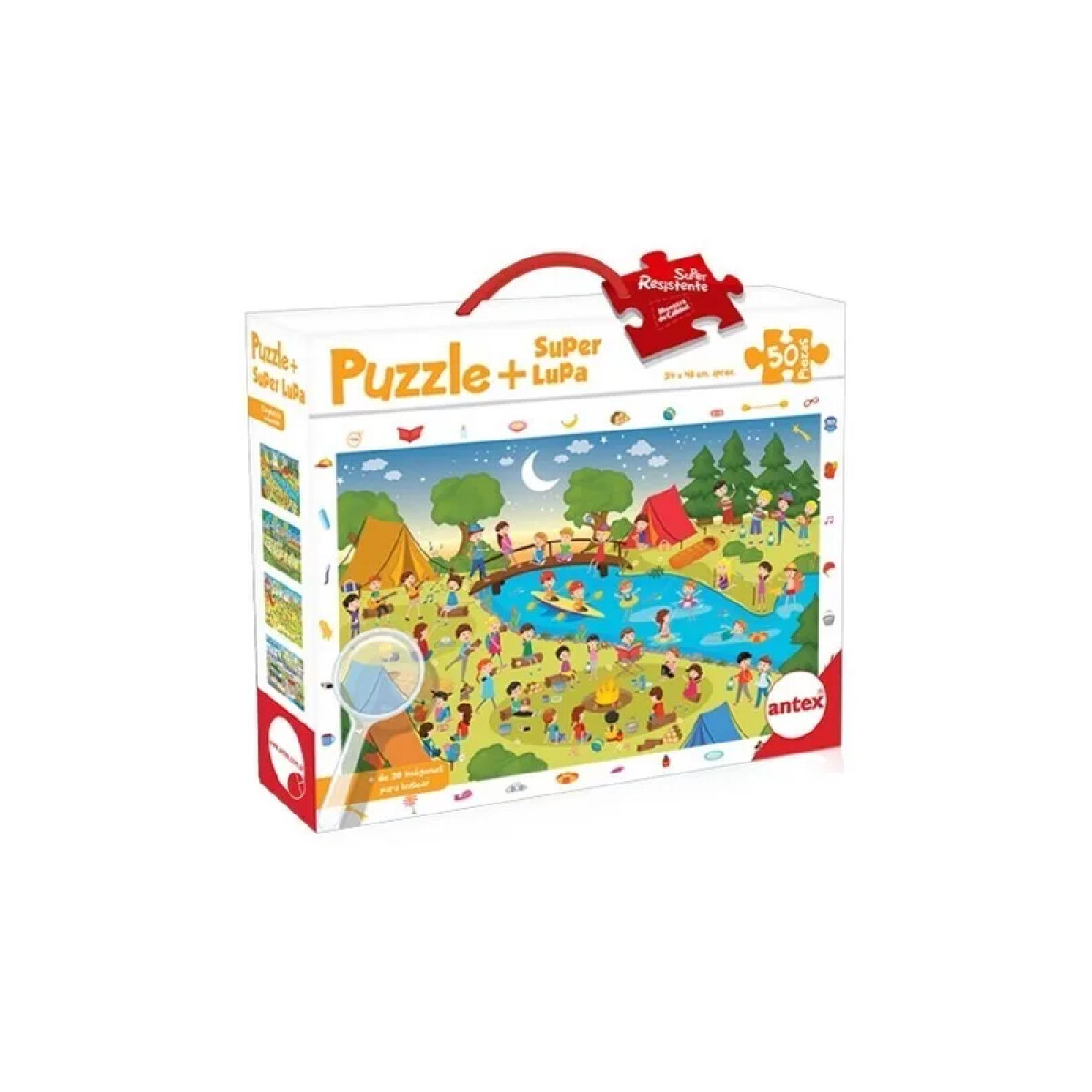 Puzzle + Super Lupa 50 Piezas 