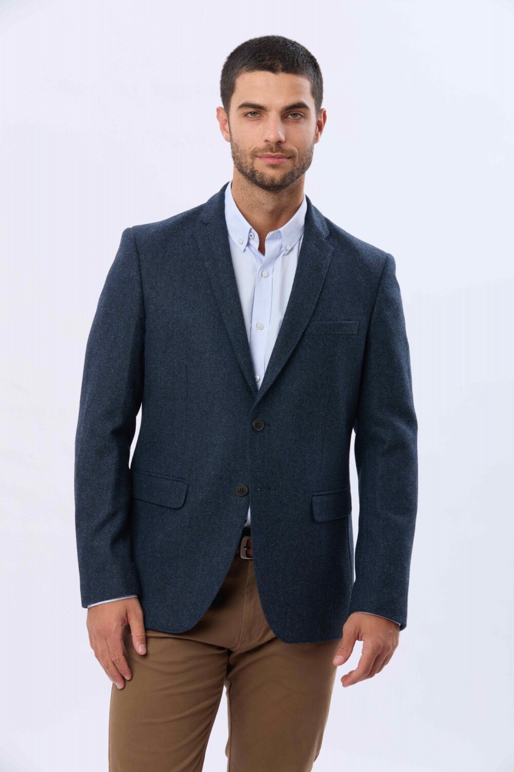 SACO SPORT DE LANA Piedra