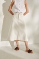 FALDA POMELA DENIM Crudo
