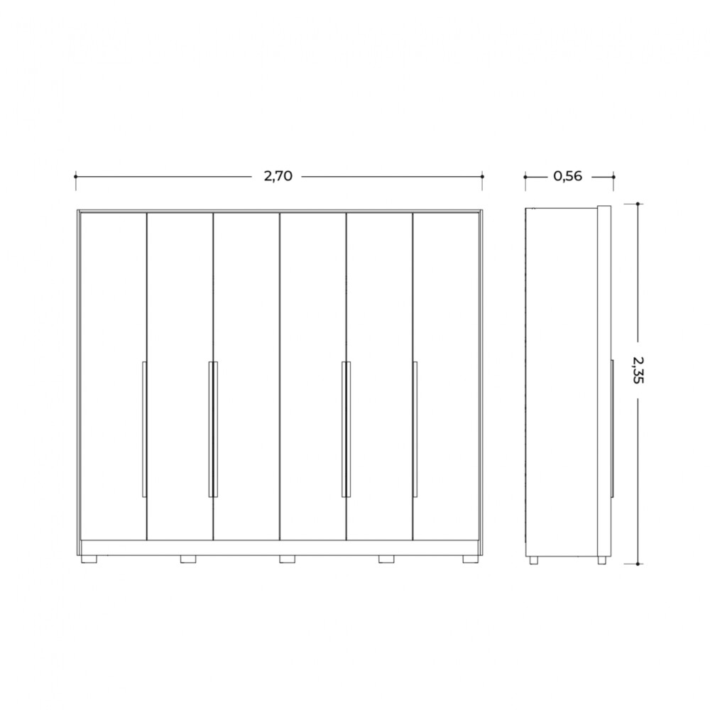 Ropero 6 puertas 6 Cajones - Deville - Infinite Ropero 6 puertas 6 Cajones - Deville - Infinite