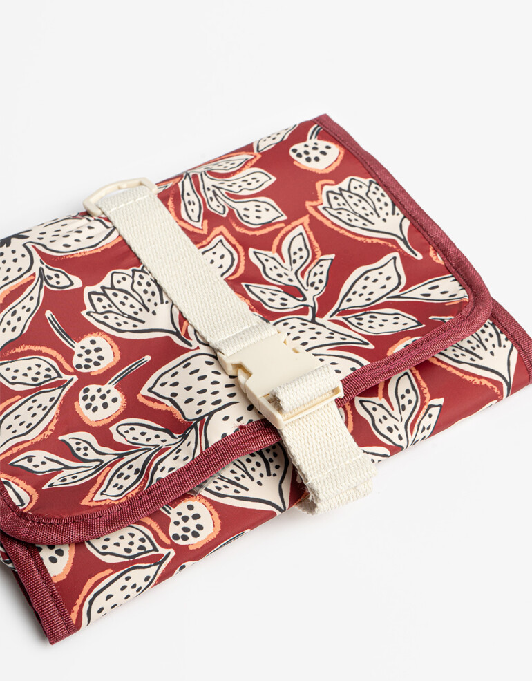 Porta Cosméticos Desplegable Porta Cosméticos Desplegable Pack And Go - Estampado Flores