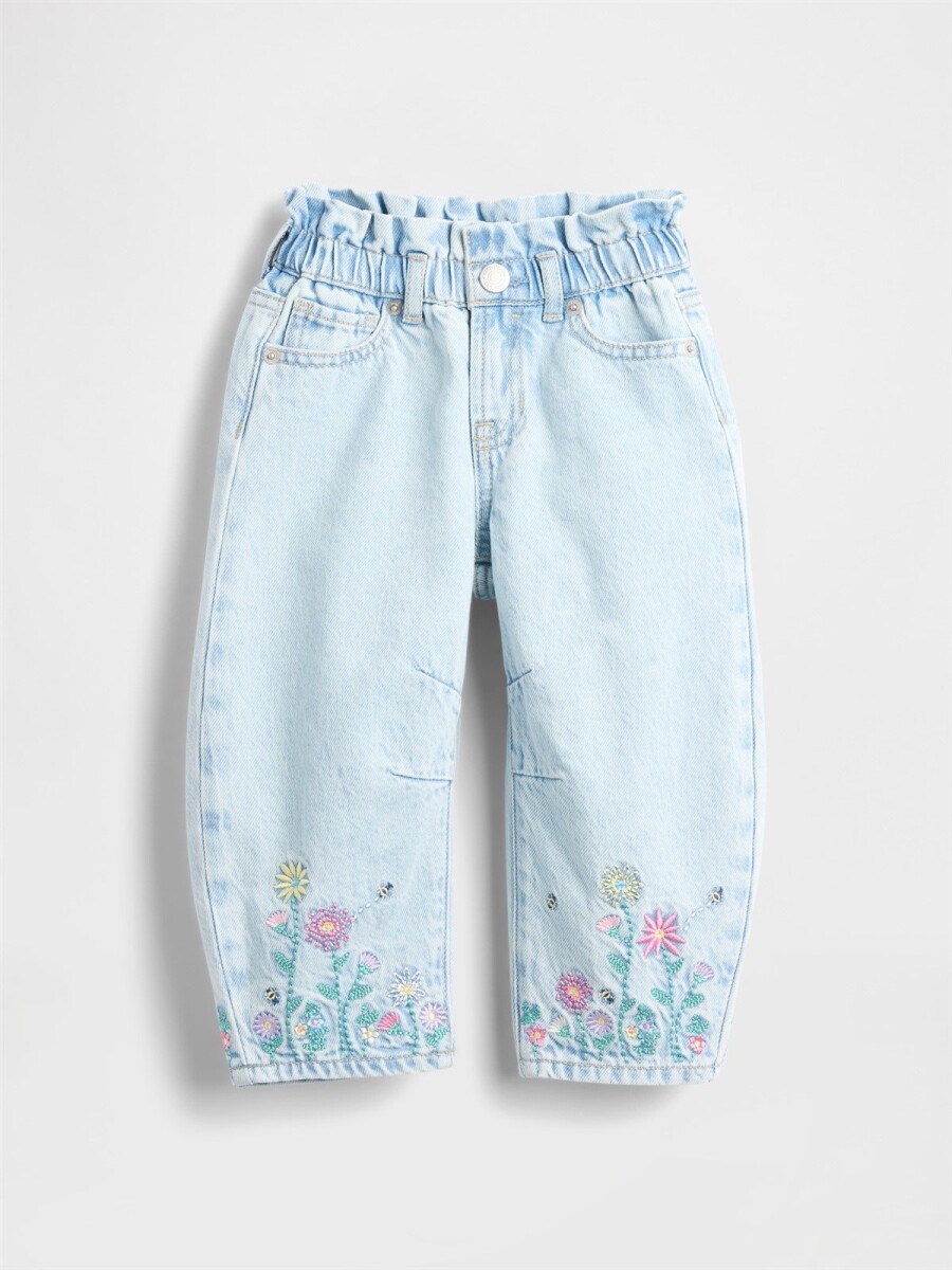 Jean Horseshoe Toddler Niña - Light Wash 