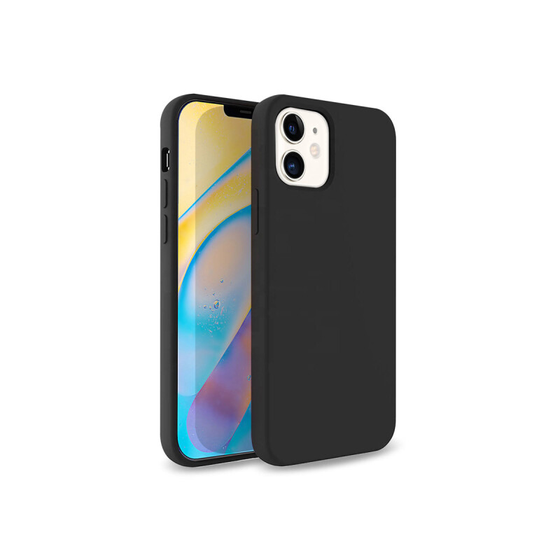 Protector iPhone 12 Mini engomado color negro Protector Iphone 12 Mini Engomado Color Negro