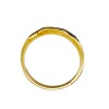 Anillo Sin Fin-Oro Bajo-Piedra Zafiro y Zirconia-AN8129 conpiedra