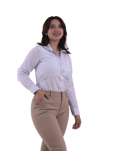 Camisa dama Celeste