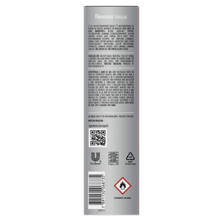 Desodorante Rexona Men Clinical Sport 96h Aerosol 150ml Desodorante Rexona Men Clinical Sport 96h Aerosol 150ml