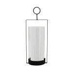 PORTA VELA BOROSILICATO SOPORTE METAL 12.3X10X33CM PORTA VELA BOROSILICATO SOPORTE METAL 12.3X10X33CM